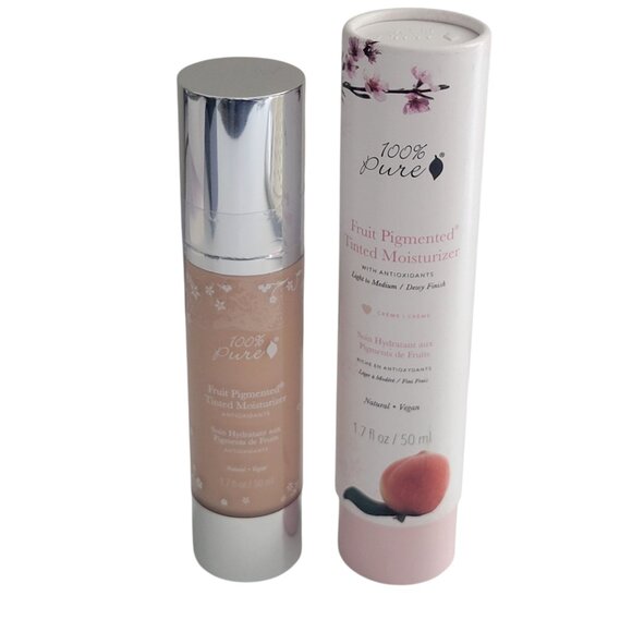 100% Pure Fruit Pigmented Tinted Moisturizer CREME w Antioxidants 1.7oz SEALED - Picture 1 of 5